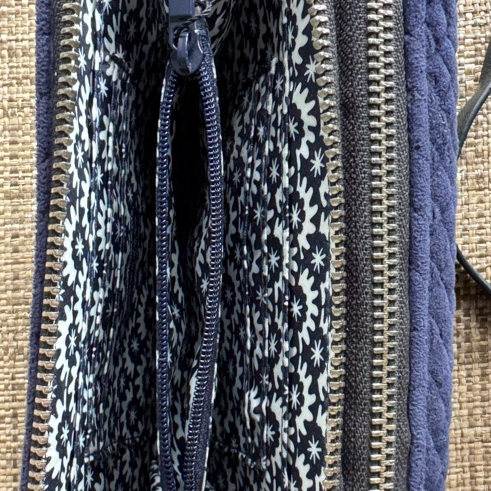 Vera Bradley Navy Quilted Crossbody Bag - Picture 3 of 16